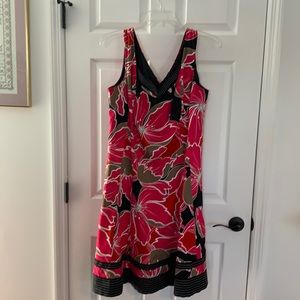 Woman’s dress by Nine West size 18w pink and black flowers